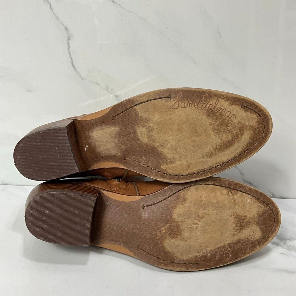 SAM EDELMAN Leather Ankle Booties - Picture 9 of 9